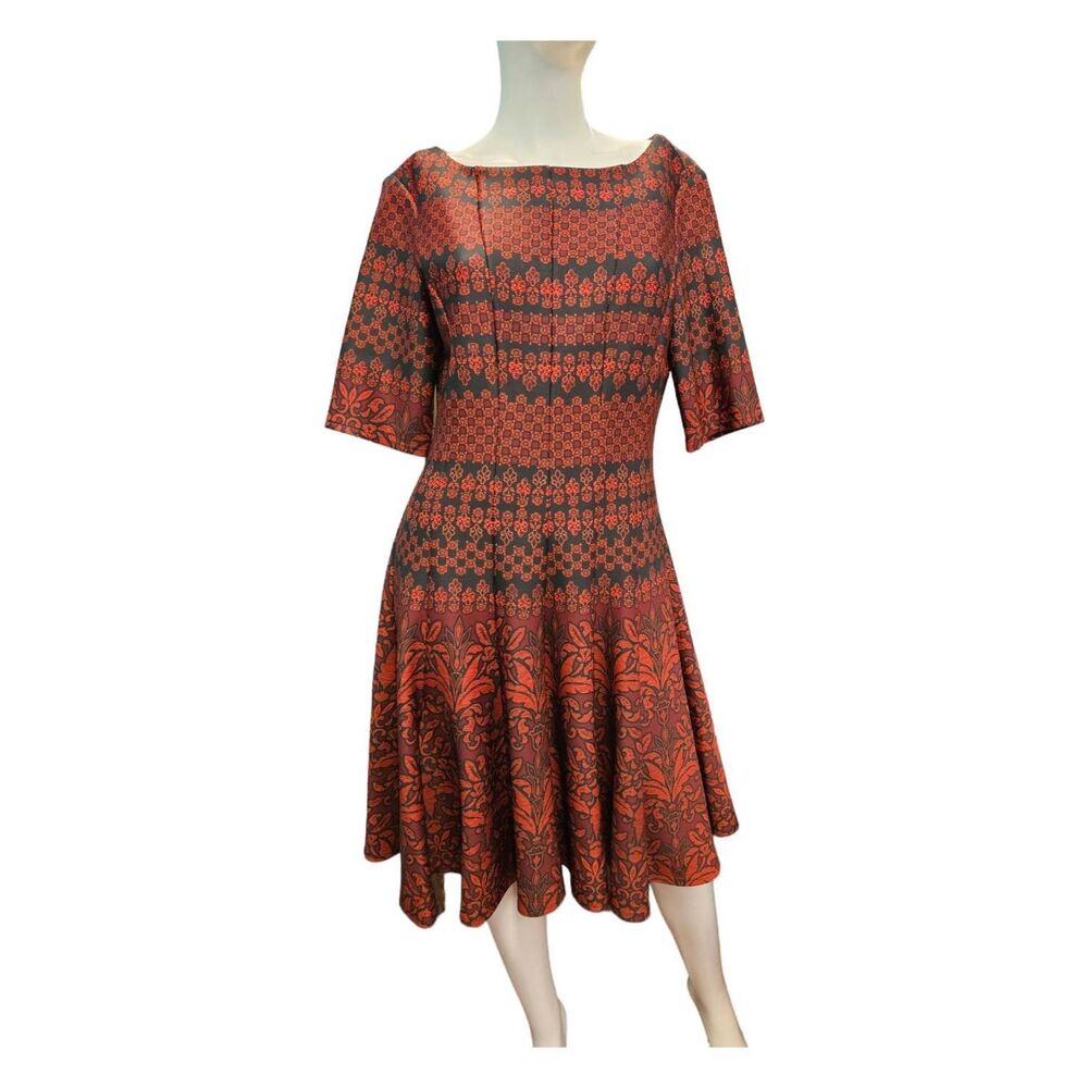 Julian Taylor Red Fit and Flare Dress sz 12 NEW TAGS